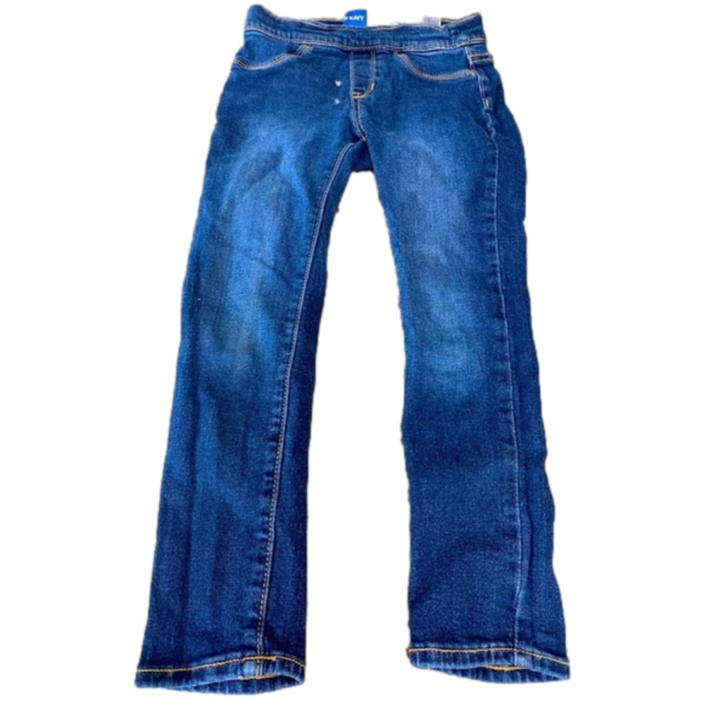 Old Navy Girls Wow Skinny Stretch Jeans With Adjustable Waist Size 6-7